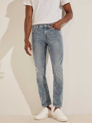 Men's Guess Chris Super Skinny Jeans Blue | 9754-IYNEX