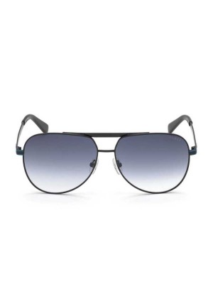 Men's Guess Manny Aviator Sunglasses Black | 5189-AWLHQ
