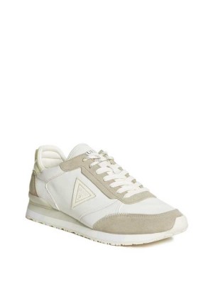 Men's Guess New Glory Sneakers White | 6725-ZFBTK