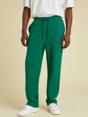 Men's Guess Originals Kit Joggers Green | 0378-QWNLS