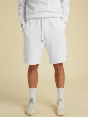 Men's Guess Originals Kit Shorts White | 4597-AZMNT