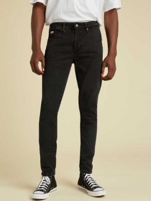 Men's Guess Originals Skinny Jeans Black Wash | 4783-PMSAX