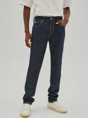 Men's Guess Originals Slim Straight Jeans Dark Wash | 8496-FVWZX