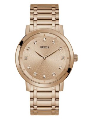 Men's Guess Paragon Rose Gold-Tone Analog Watches Multicolor | 6374-DXNER