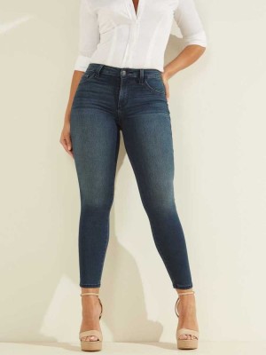 Women's Guess Eco 1981 High-Rise Skinny Jeans Wash | 7963-MTBNK