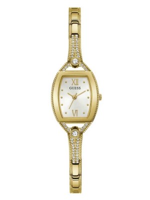 Women's Guess Gold-Tone and Rhinestone Analog Watches Multicolor | 4718-YXNVI