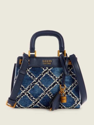 Women's Guess Katey Quilted Mini Satchels Multicolor | 9180-IBSPF