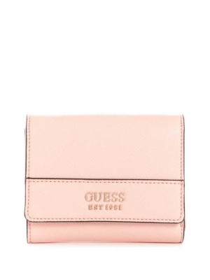 Women's Guess Katey Trifold Wallets Rose Pink | 5276-CKGSI