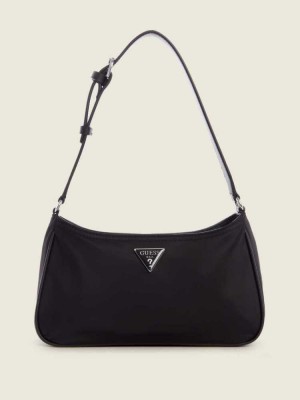 Women's Guess Little Bay Shoulder Bags Black | 8612-YEPMV