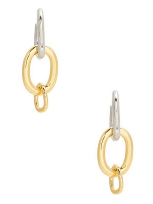 Women's Guess Multi-Tone Chain Earrings Gold Multicolor | 7946-RBQDM