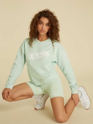 Women's Guess Originals Kit Sweatshirt Light Blue | 7635-JOKLT