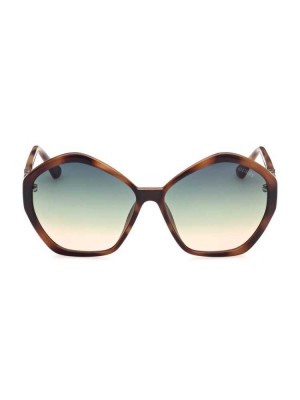 Women's Guess Oversized Geometric Logo Sunglasses Brown | 4567-WKYQU