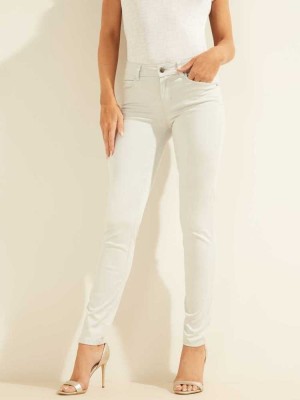 Women's Guess Pastel Sexy Curve Skinny Jeans White | 0394-NZVWA