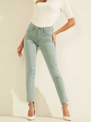 Women's Guess Pastel Sexy Curve Skinny Jeans Turquoise | 2319-IHJSY