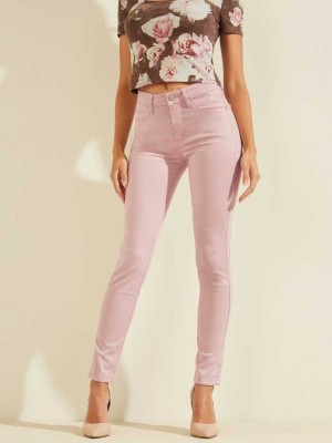 Women's Guess Pastel Sexy Curve Skinny Jeans Pink | 8302-VWMBS