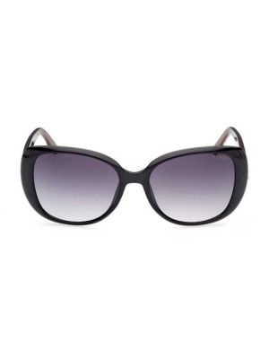 Women's Guess Round-Square Sunglasses Silver | 5038-RVNMO
