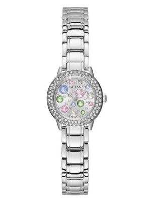 Women's Guess Silver-Tone Analog Watches Multicolor | 4793-DHSUA