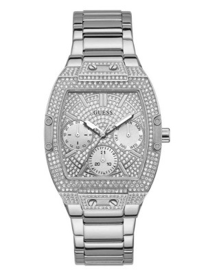 Women's Guess Silver-Tone Multifunction Watches Multicolor | 3178-XEZMU