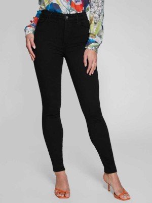 Women's Guess Stiletto 97 Skinny Jeans Black | 8705-LPAHT