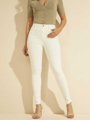 Women's Guess Stiletto No. 97 Jeans White | 9820-JSGYD
