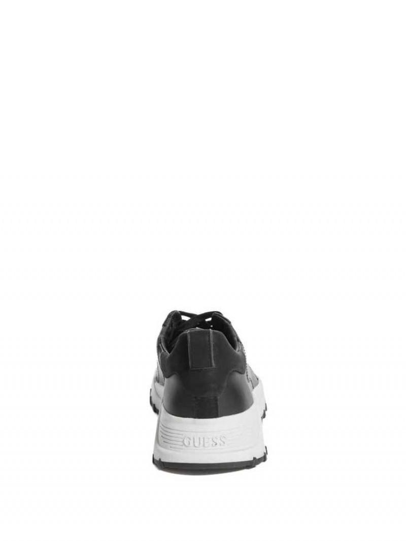 Men's Guess Luca Sneakers Black | 1983-BSYJZ