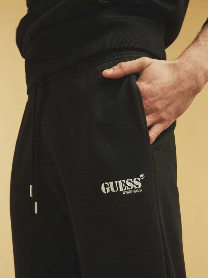 Men's Guess Originals Kit Joggers Black | 3405-EUAKH