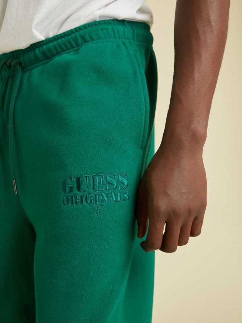 Men's Guess Originals Kit Joggers Green | 0378-QWNLS