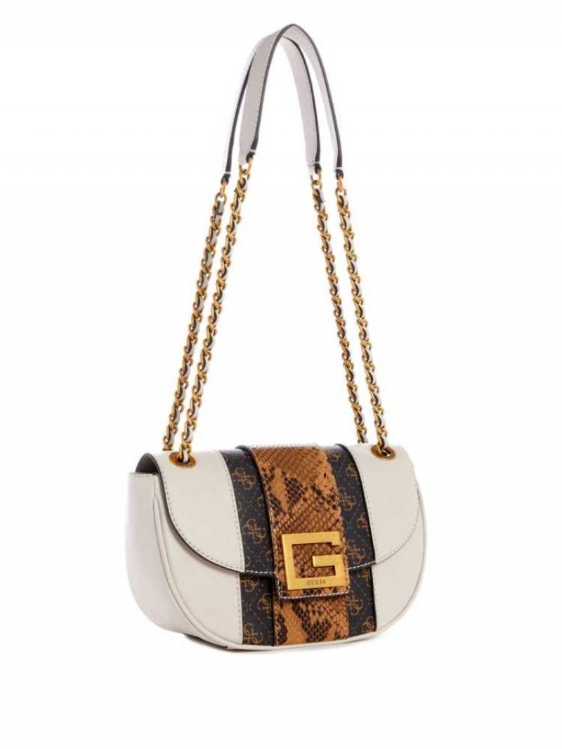 Women's Guess Bling Python Convertible Crossbodies Grey Multicolor | 9478-XBOPI