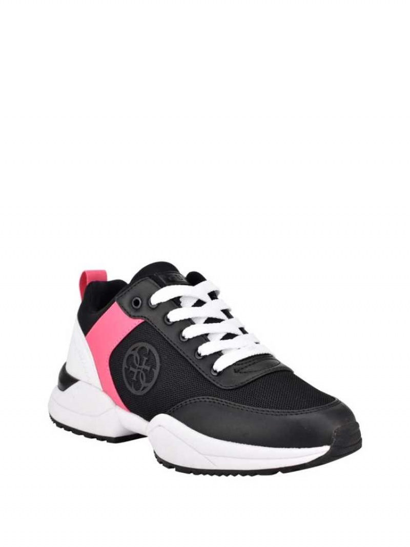 Women\'s Guess Bridell Quattro-G Sneakers Black Brown | 4795-AOVTX