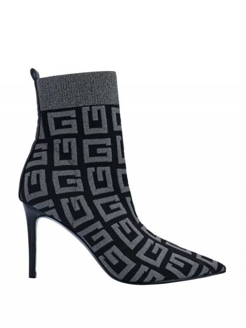 Women's Guess Dallyca G-Logo Sock Booties Black | 6783-RHVTG