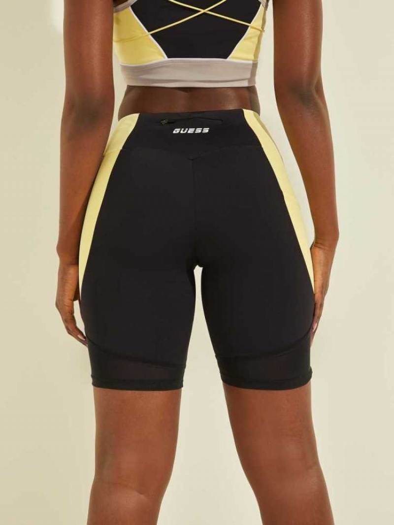 Women's Guess Dixie Biker Shorts Grey Black | 5201-RWJYO