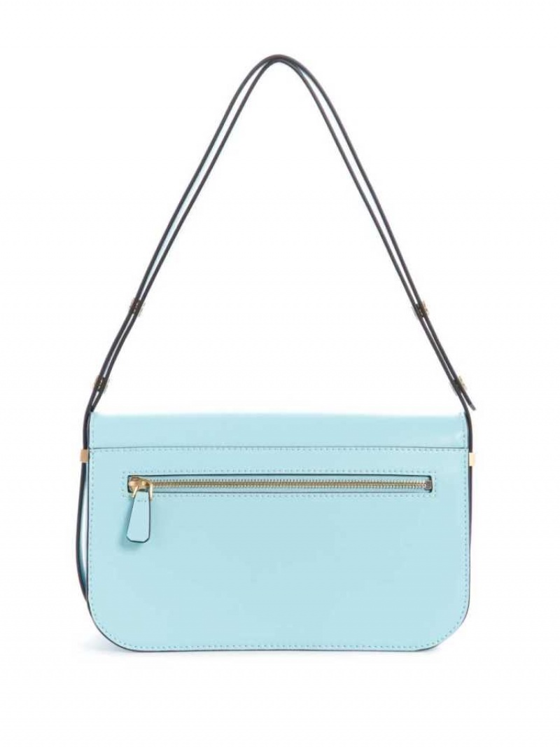 Women's Guess Hensely Convertible Shoulder Bags Light Turquoise | 1978-PAEGZ