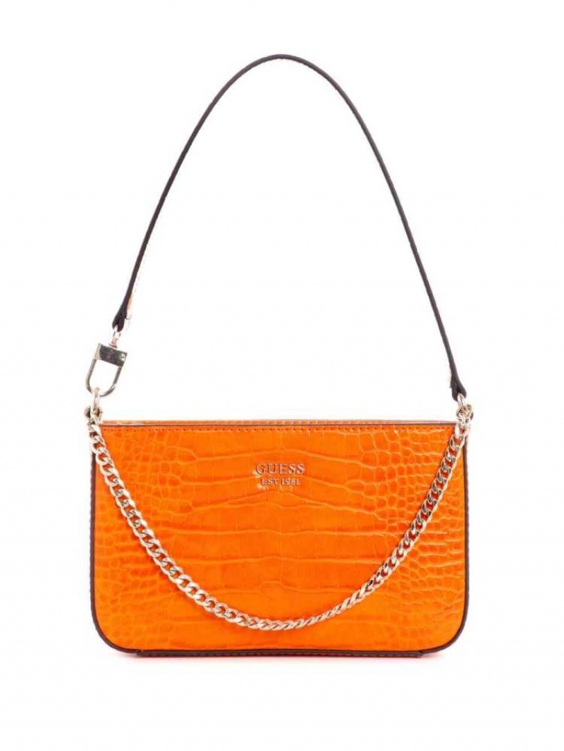 Women\'s Guess Katey Mini Shoulder Bags Orange | 1207-GNHUV