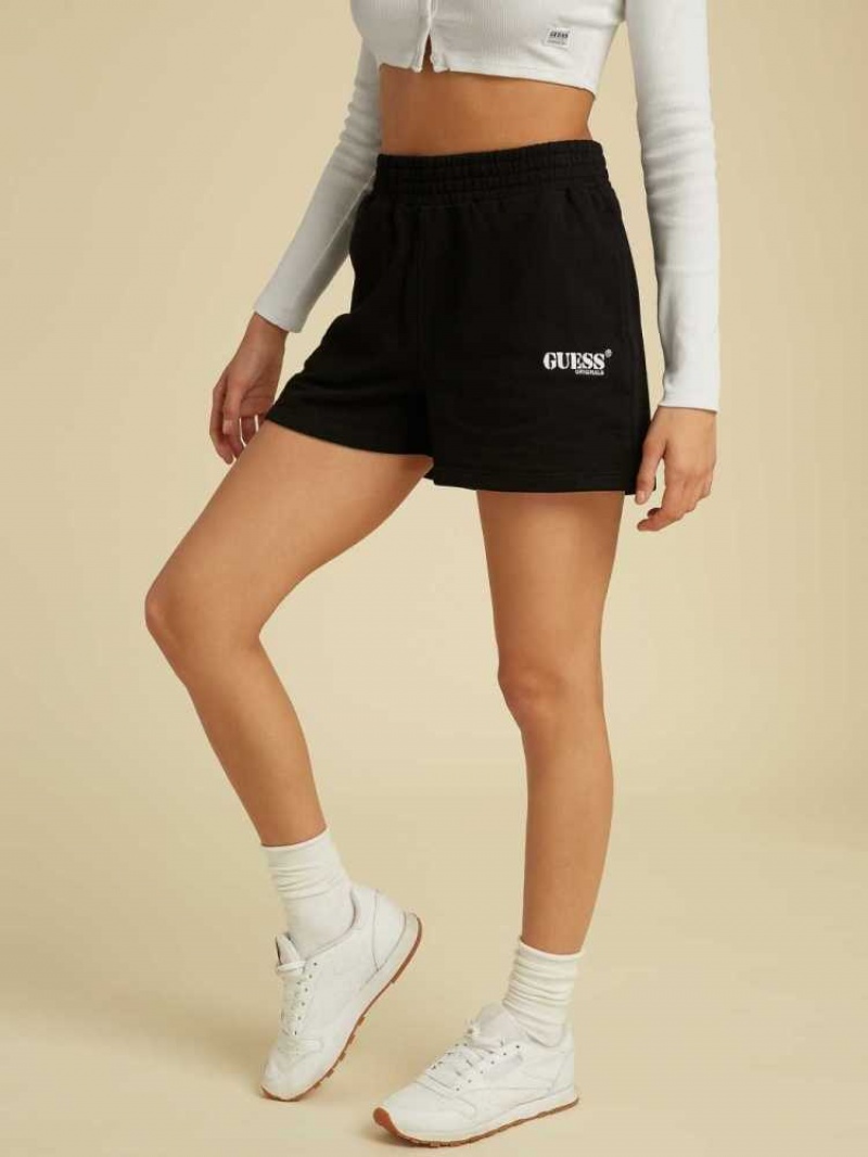 Women's Guess Originals Shorts Black | 2183-MKPLE